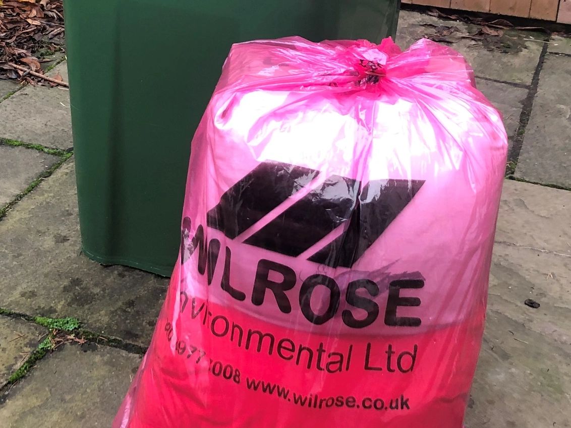 General Waste sack for business waste collection.
