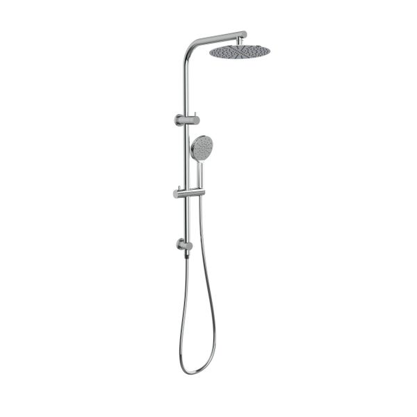 Chrome 2 In 1 Rail Shower System D10217