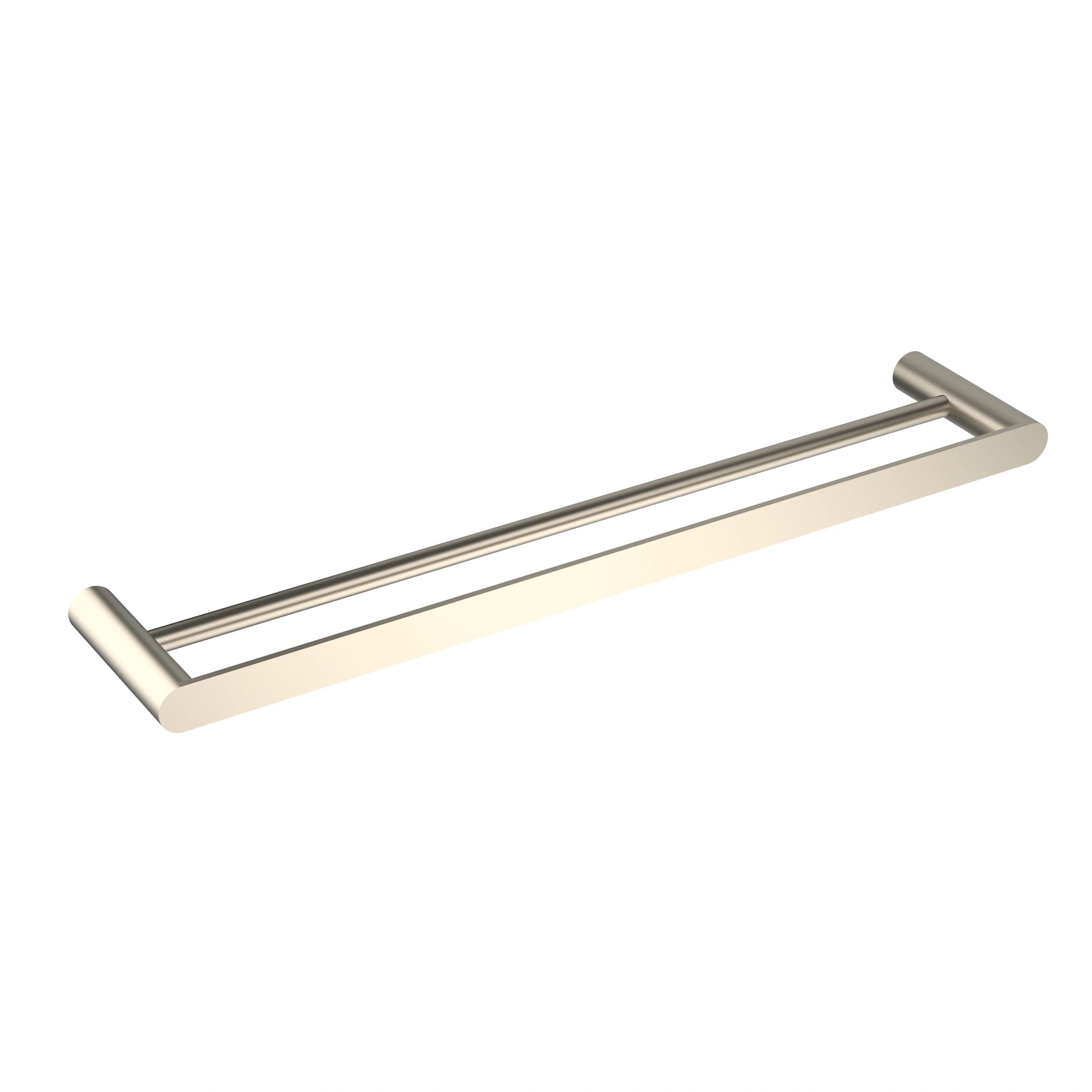 Stainless Steel Brushed Nickel 600mm Double Towel Rail