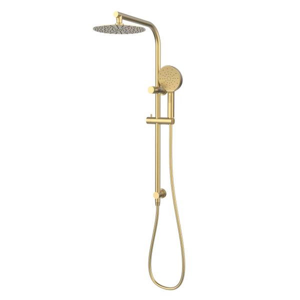 Brushed Gold 2 In 1 Rail Shower System D10217