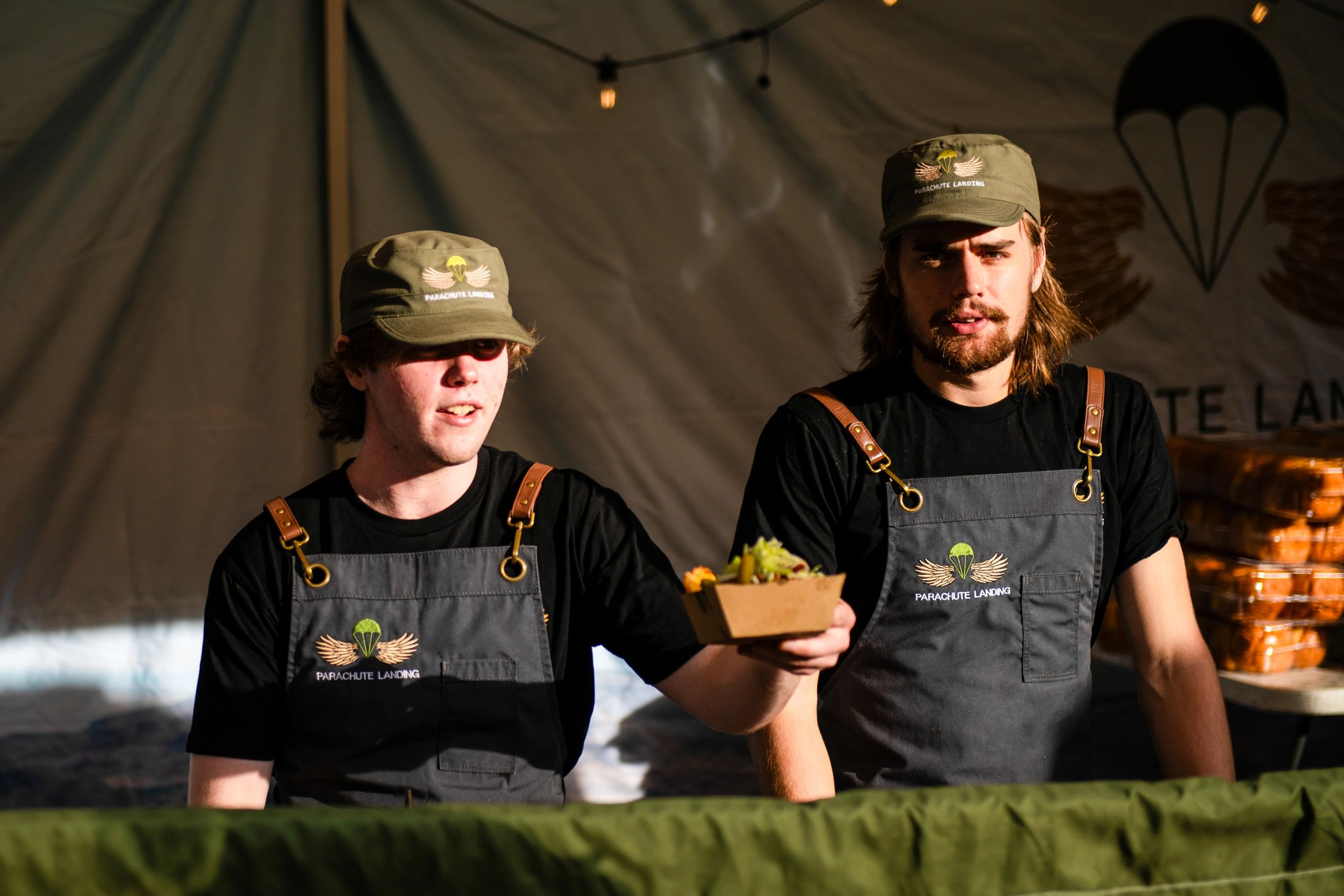 Parachute Landing crew at Anzac Day 2025
