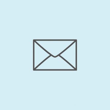 envelope graphic on a blue background