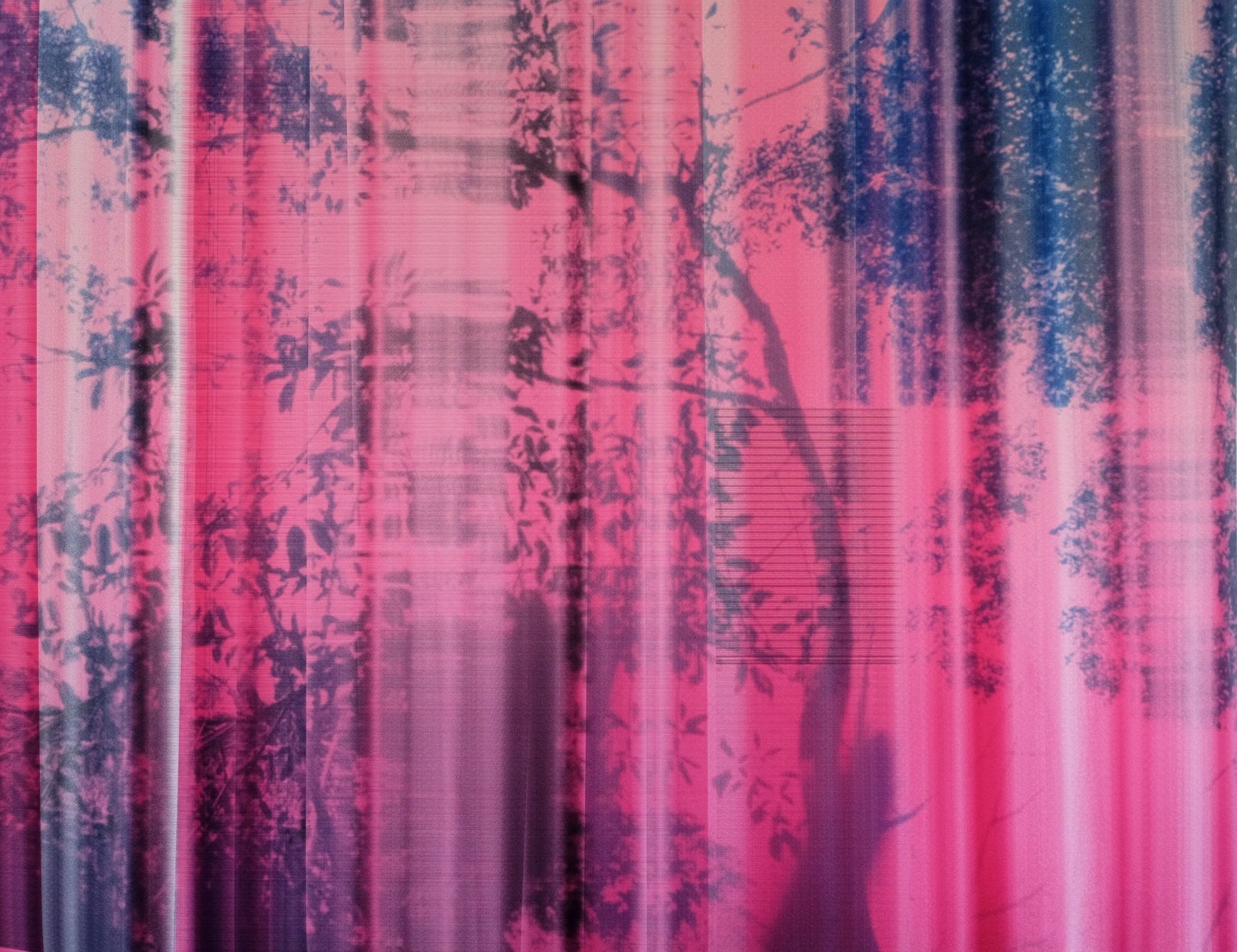 Digital Forest II 
Printer Manipulations, Digital Print on paper
44” x 57” + frame
1/1 – 2021