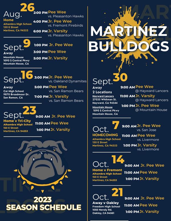 2023 Game Day Schedule