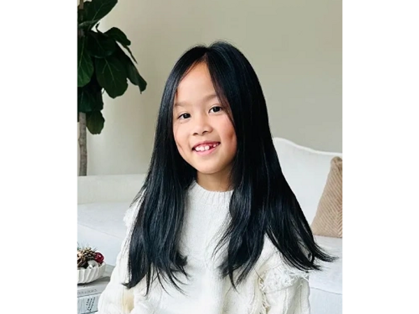 Seven-year-old Author and Illustrator Stella Chen Lama. Author of the book, Little Artists and Big A
