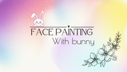 Face painting with bunny