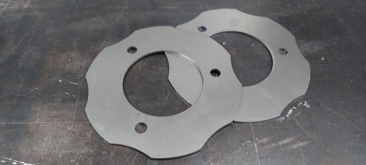 E46 strut tower reinforcement plates (FRONT)