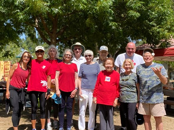 Group of active older adults.