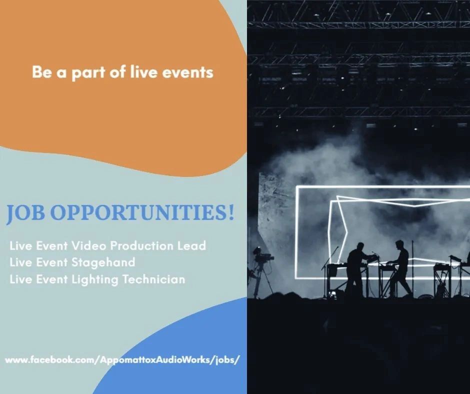 We're Hiring Appomattox Audio Works