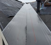 Metal Valley Installed on roof.
