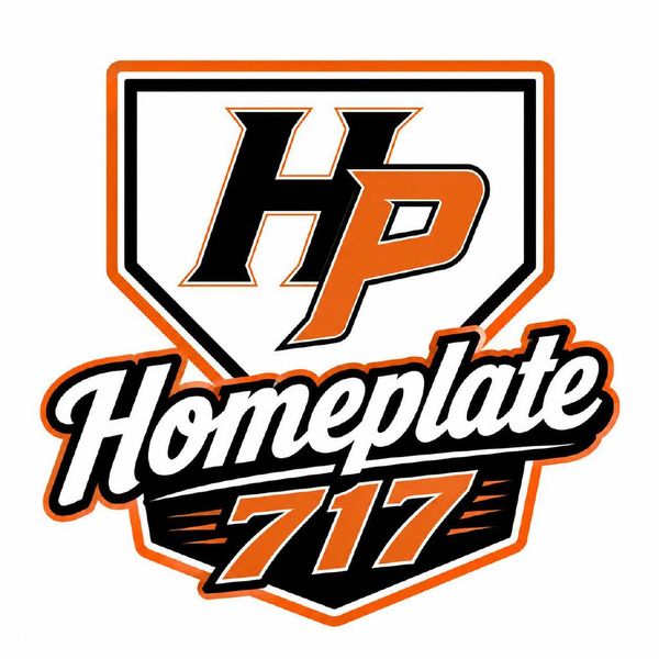 Logo with HP, Homeplate, and 717 in bold orange, black, and white.