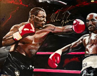 36x24 acrlic paint on canvas.
Signed by: Mike Tyson
Authentification Certification
