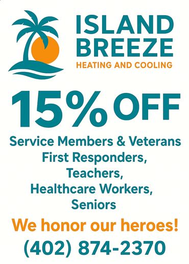 Island Breeze offers 15% off for service members, veterans, and more.