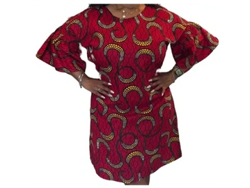 Red Rhinestone Dress (L/XL))