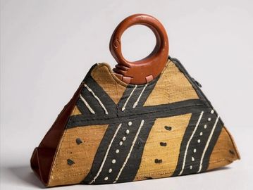 Mudcloth Sankofa Handbag (Ghana) 