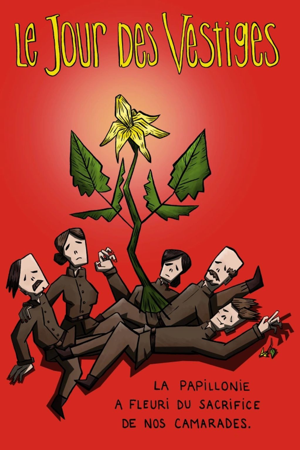 Le jour des Vestiges; affiche de propagande commémorant le sacrifice de nos camarades
Papillonie, BD