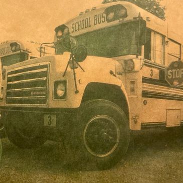 Meadville Tribune newspaper, 1981 Blue Bird/International, school bus, inspection, back to school