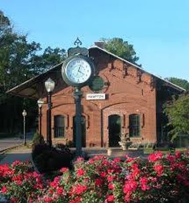 The Historic Hampton Depot.  It is now an event center.  We were the first musical act to perform th