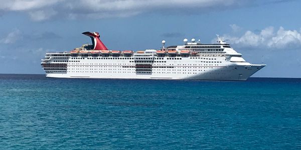 Carnival cruise ship out at sea