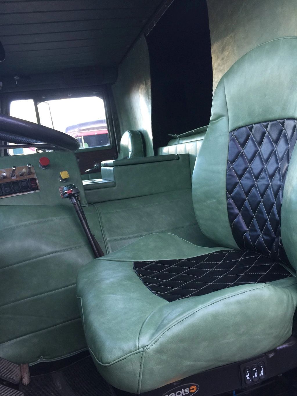 352 Peterbilt Cabover cab and custom seats