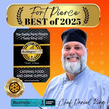 Chef King Owner of The Paella Party People Fort Pierce, Florida 34982 Best Of 2025 Winner Catering 
