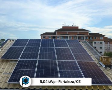 Energia solar em Fortaleza/CE
5,04kWp de potência instalados