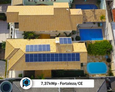 Energia solar em Fortaleza/CE
7,37kWp de potência instalados