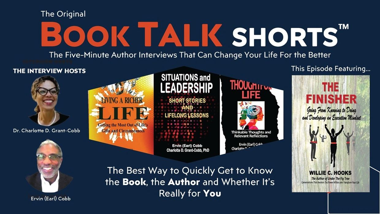 Book Talk Shorts podcast episode with authors Dr. Charlotte D. Grant-Cobb and Ervin (Earl) Cobb.