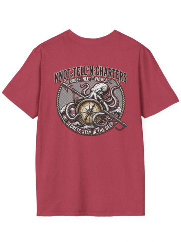 Kraken Logo Fishing T-Shirt For Sale