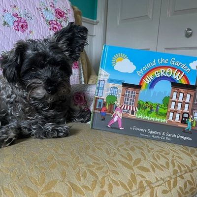 Sarah's office mate, Oshie, with her favorite children's book :)
