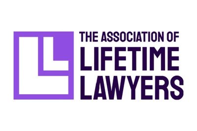 Logo of The Association of Lifetime Lawyers in purple and black.