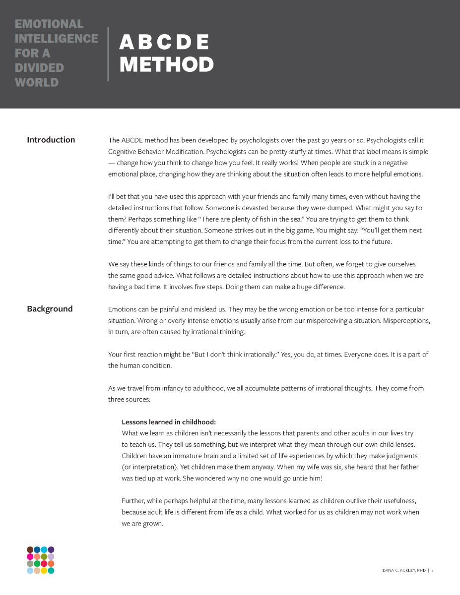 Free Download: ABCDE Method Overview