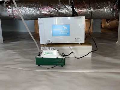 Crawl Space Dehumidifier installed in the crawl space of a home located in Charleston, SC. 