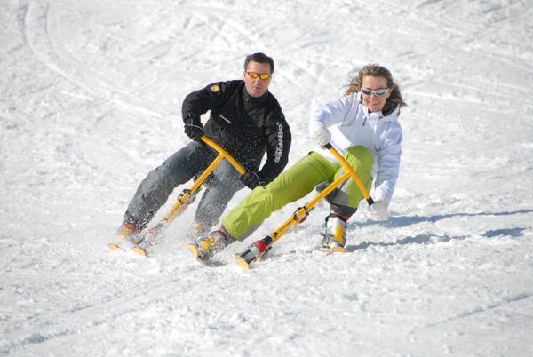 How To Ride A SNO-GO Ski Bike 