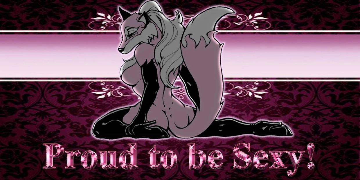sexy vixen mascot logo representing new womens clothing store for ladies who are proud to be sexy