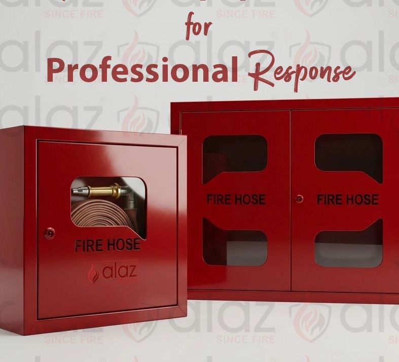 Single door and double door hose box