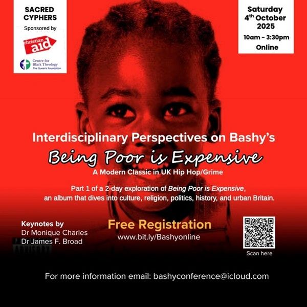 Online event exploring UK Hip Hop/Grime album 'Being Poor is Expensive' on October 4, 2025.