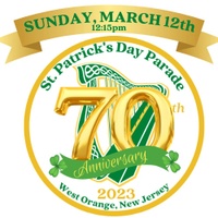 WEST ORANGE
St. Patrick's Day Parade
Sunday, March 13, 2022