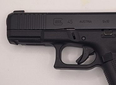 (D169) LIKE NEW GLOCK G45 GEN 5 9MM W/ 3 MAGS, BOX, AMERIGLO NIGHT SIGHTS $440