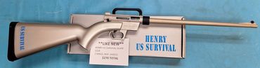 LIKE NEW HENRY US SURVIVAL SILVER 22LR (H002S) $270