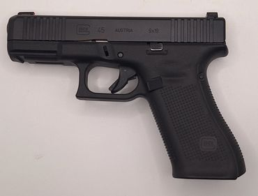 (D170) LIKE NEW GLOCK G45 GEN 5 9MM W/ 3 MAGS, BOX, AMERIGLO NIGHT SIGHTS $440