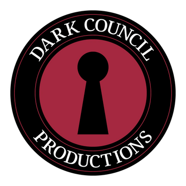 Logo with a keyhole symbol and text 'Dark Council Productions'.