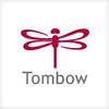 Logo of a red dragonfly with the word 'Tombow' beneath.
