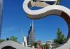 Street Scene from CMA Music Fest 2016. Public Art installation "Light Meander" by Haddad|Drugan - West Riverfront Park, Nashville, TN