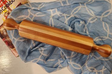 Rolling pin - Cherry wood, turned on a lathe