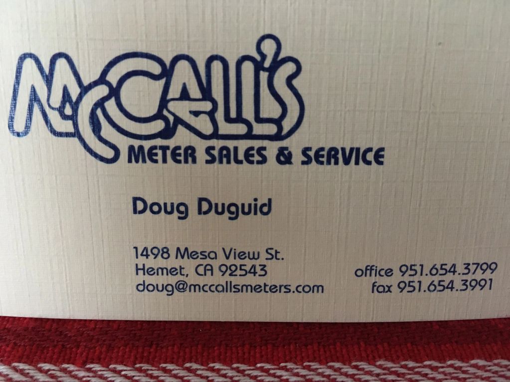 McCall's Meter Sales & Service