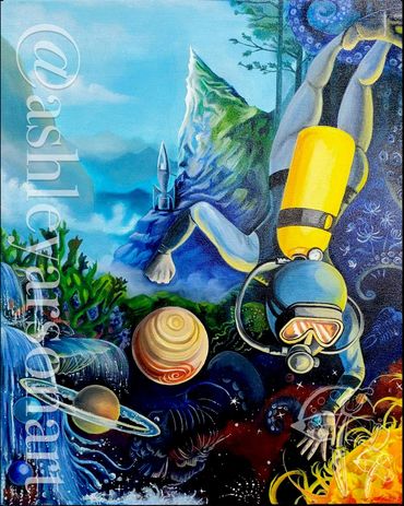 "Deep Space"
16x20
Oil Painting
By Ashley Arson