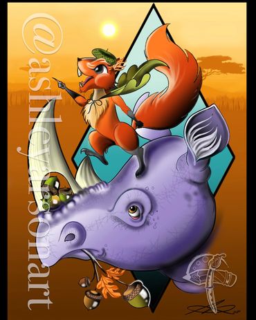 "Nutpoleon" 
 Digital Painting 
By Ashley Arson