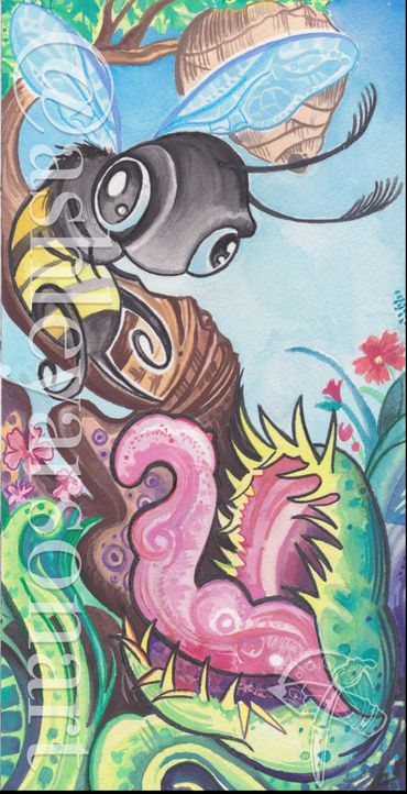 "Rebellious Veggies"
6x12
Watercolor Painting
By Ashley Arson