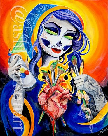 "Sacred Art" 
16x20 
Watercolor Painting
By Ashley Arson